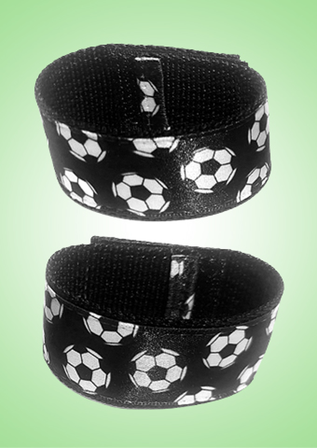 Soccer Sleeve Scrunchies (Pair) Black and White
