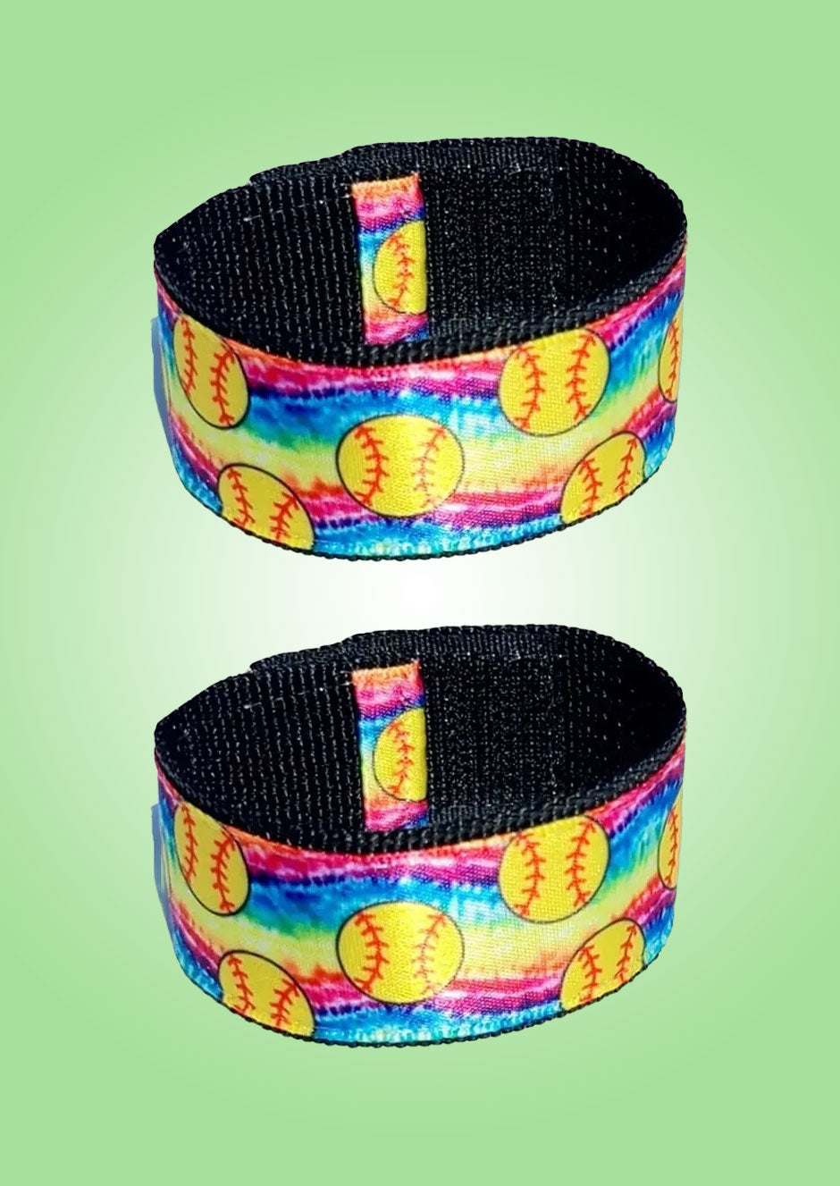 Softball Sleeve Scrunchies - Tie Dye (Pair)