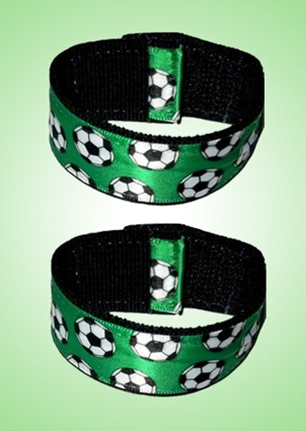 Soccer Sleeve Scrunchies (Pair) – Neon Green