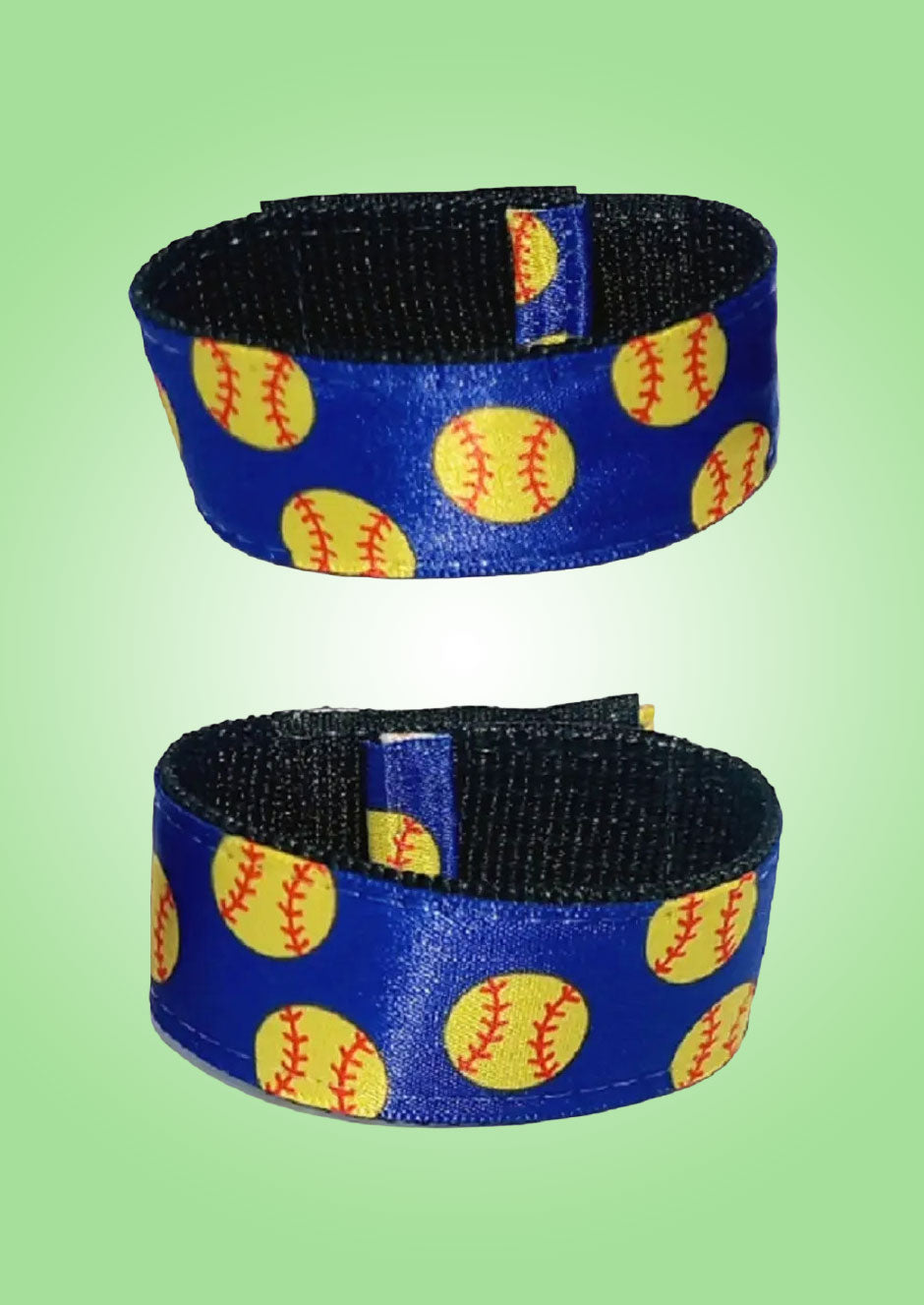 Softball Sleeve Scrunchies - Royal Blue (Pair)
